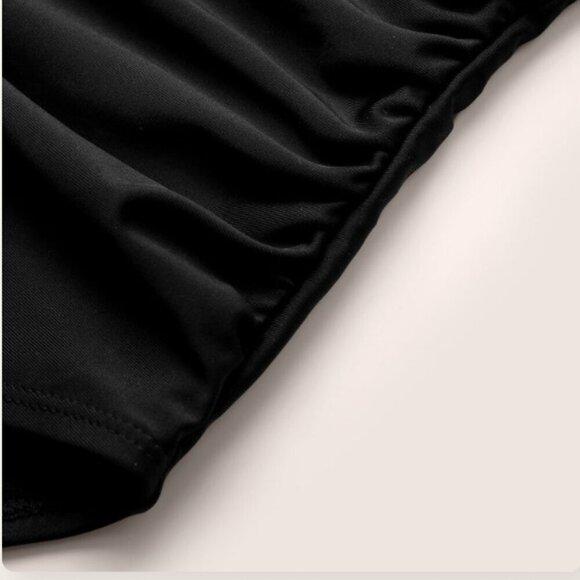 BloomChic Plus Size 2XL Leopard Patchwork Bowknot Side One Piece Swimsuit - Picture 7 of 7